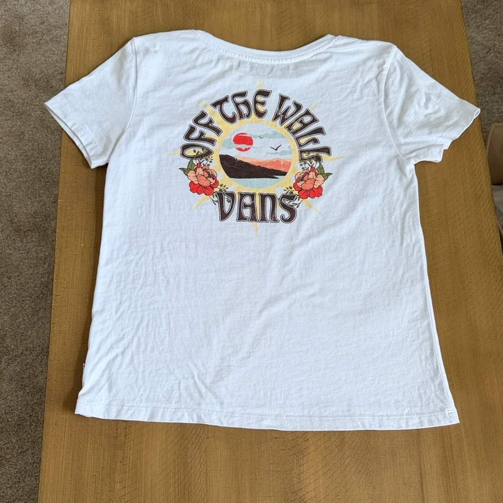 Vans White Kids Short Sleeve Tee
